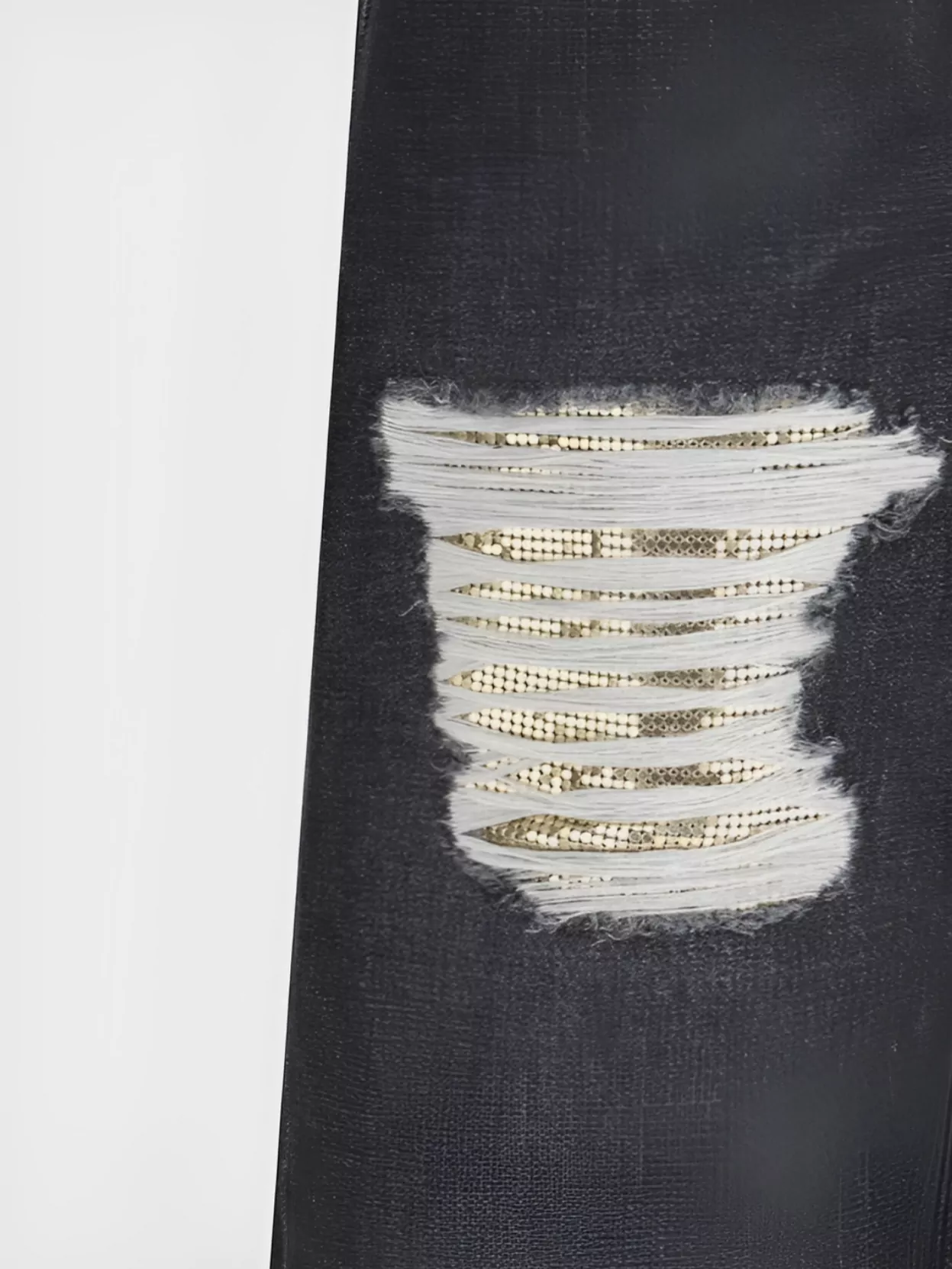 Versace Distressed Wide-Leg Jeans Cut-Outs