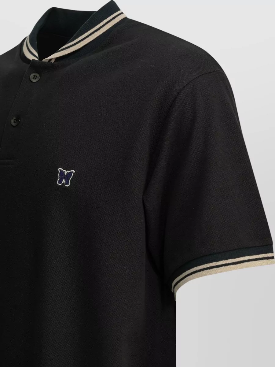 Needles Shawl Collar Polo Shirt