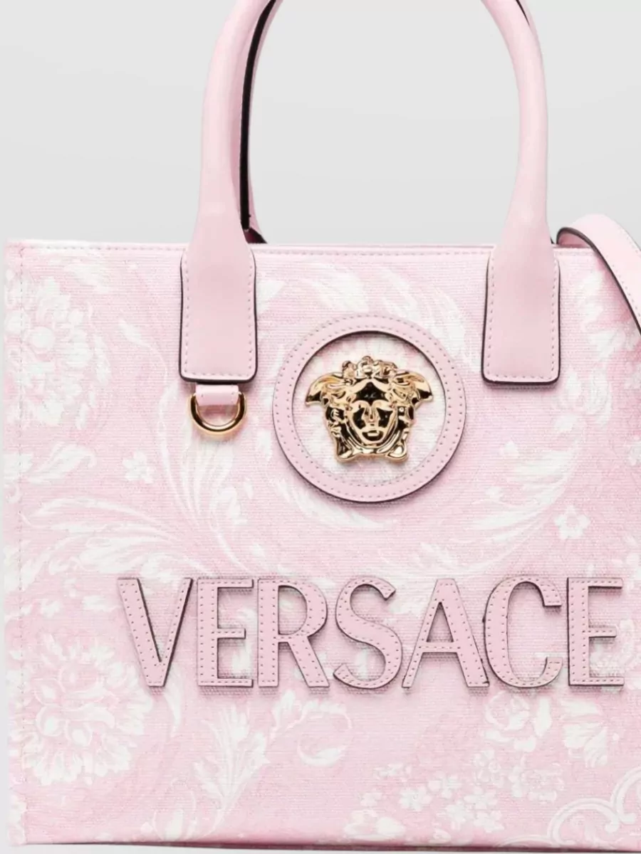 Versace La Medusa Small Leather Tote Bag