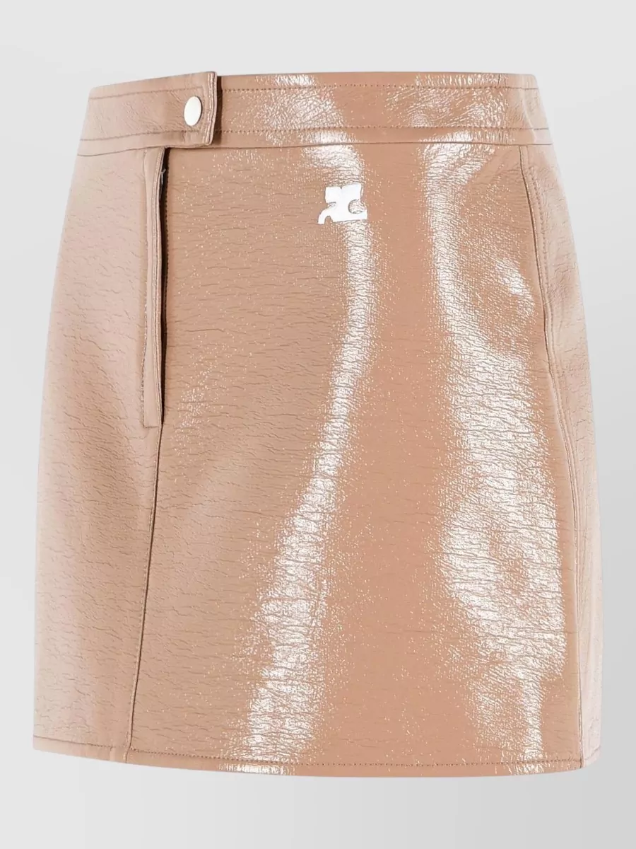 Courrèges Vinyl Mini Skirt