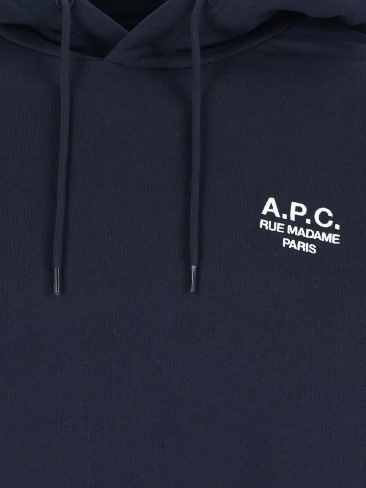 A.p.c. Drawstring Hood Sweatshirt Ribbed Cuffs