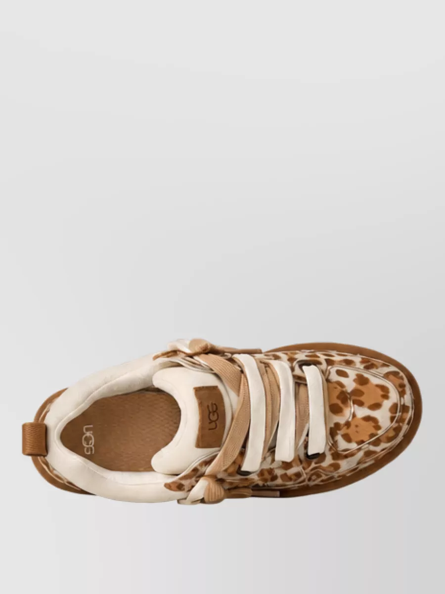 Ugg Leather Platform Low-Top Sneakers