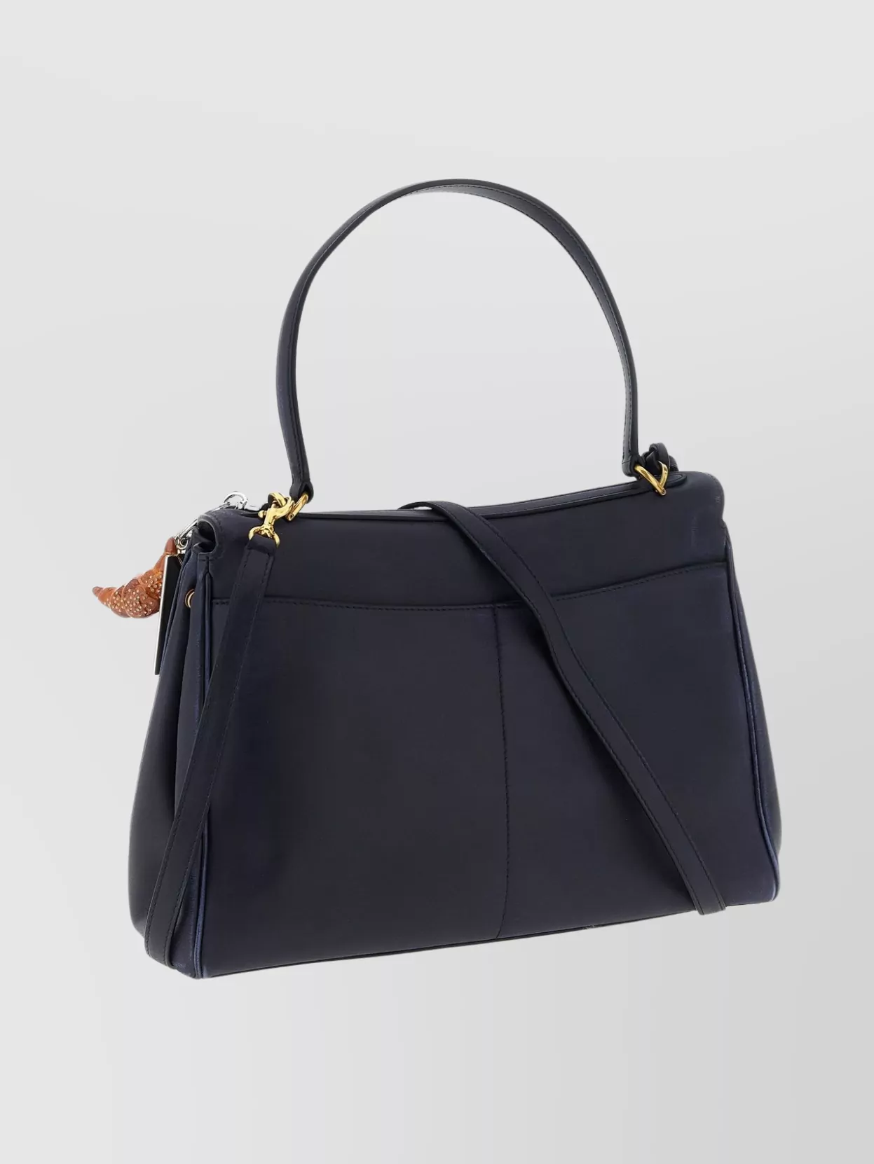 Balenciaga Chic Shoulder Bag With Charms And Strap In Brown