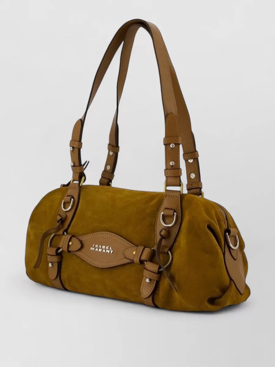 Isabel Marant Tilpa Mini Handbag Leather Buckle Straps