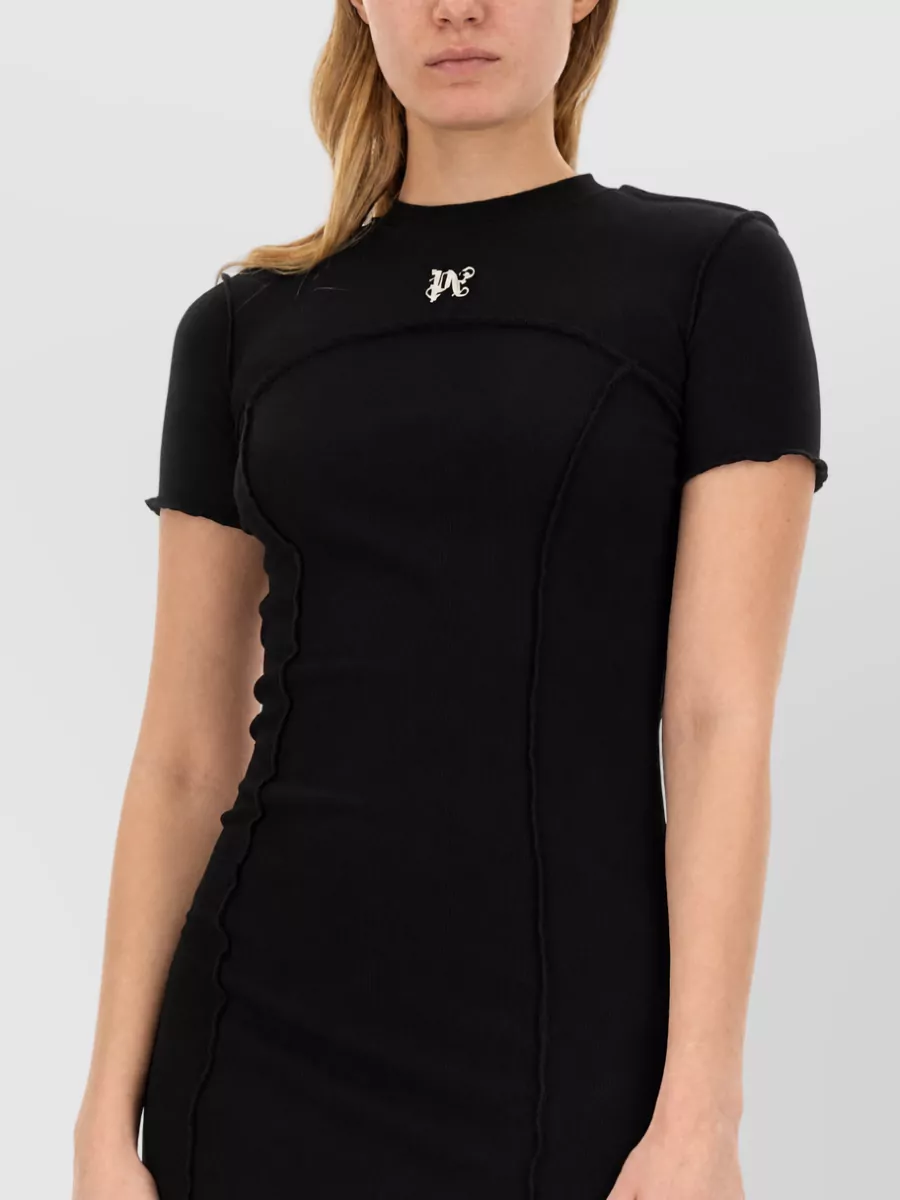 Palm Angels logo-print mini dress