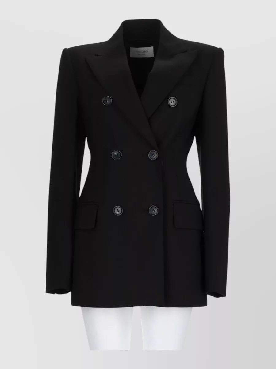 Sportmax wool fitted double-breasted blazer
