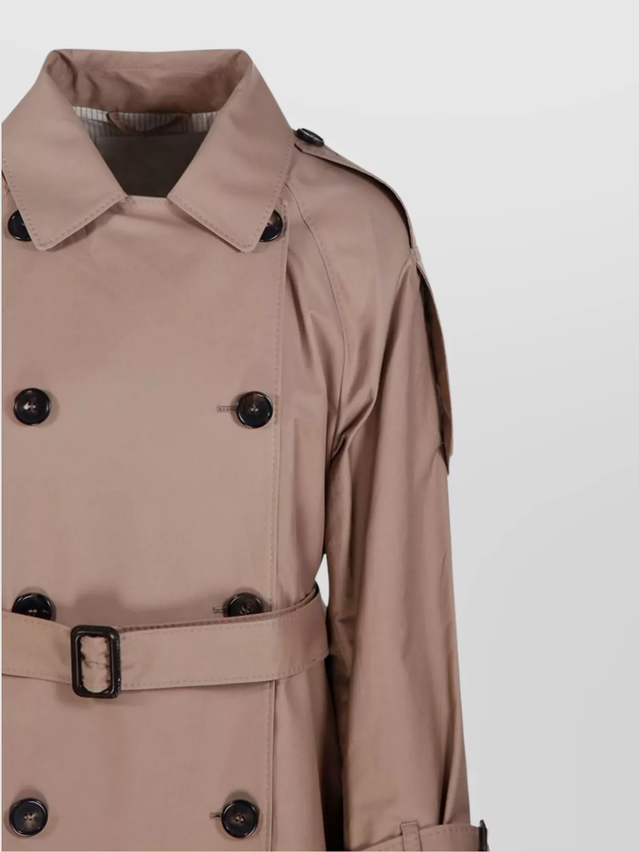 Max Mara Belted Raglan Sleeve Trench Coat