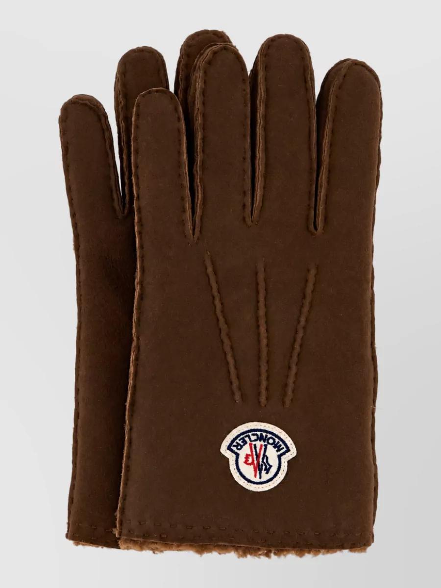 Moncler shearling gloves