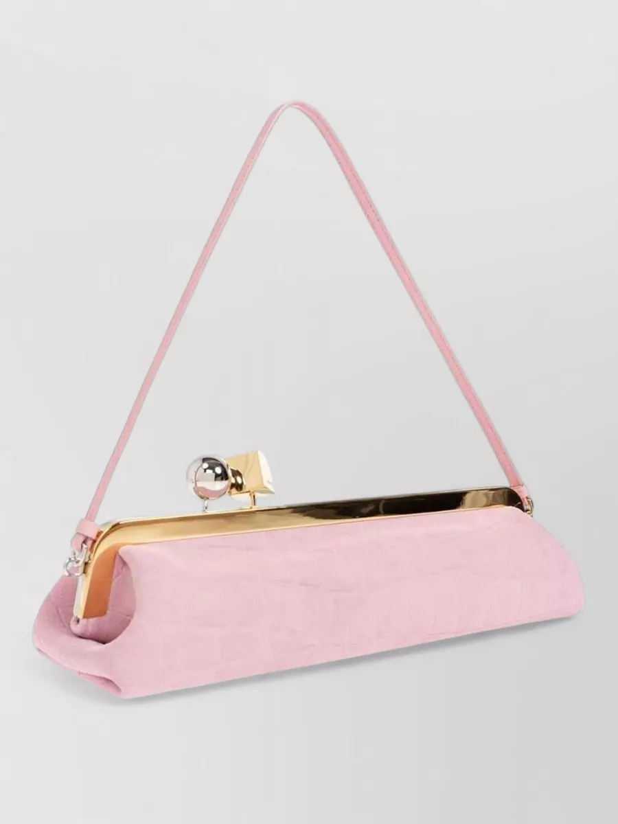 Jacquemus la pochette salon leather clutch bag