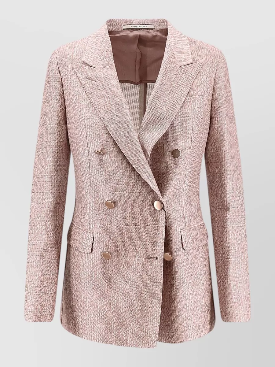 Tagliatore cotton double-breasted blazer