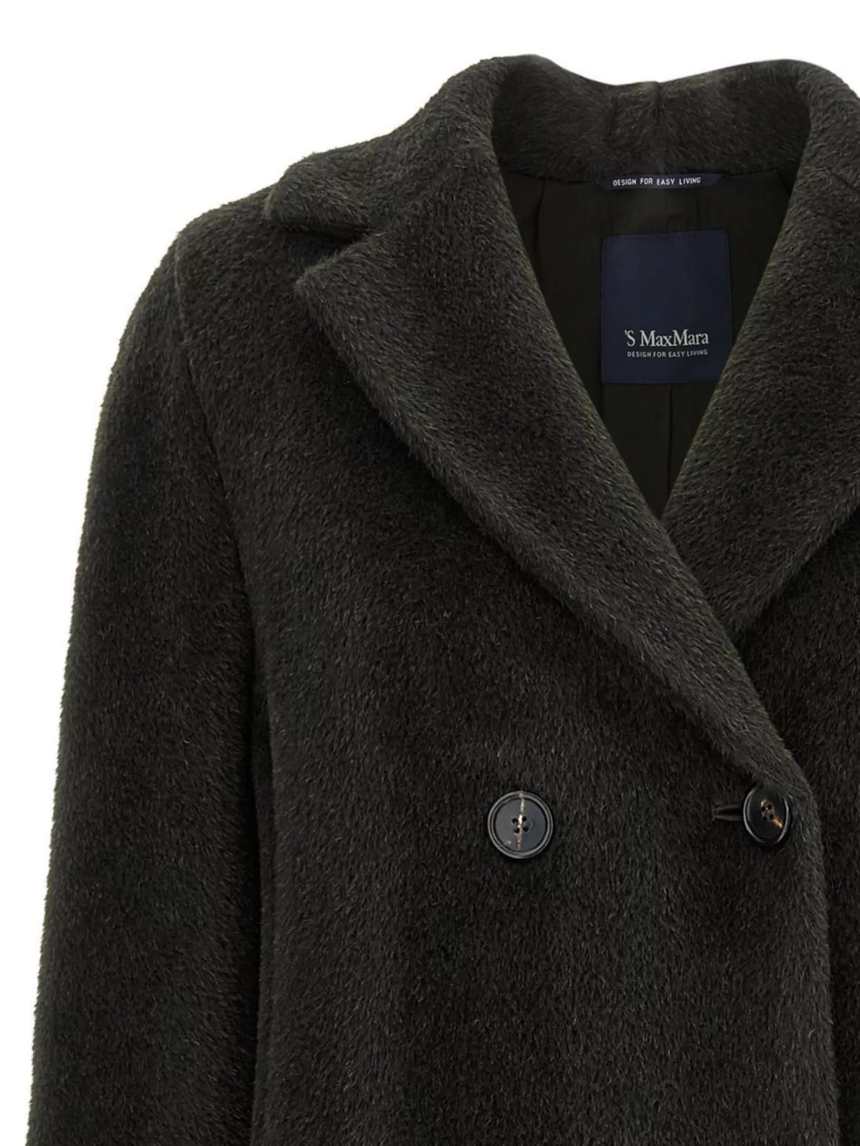 S Max Mara Double-Breasted Coat Long Sleeves