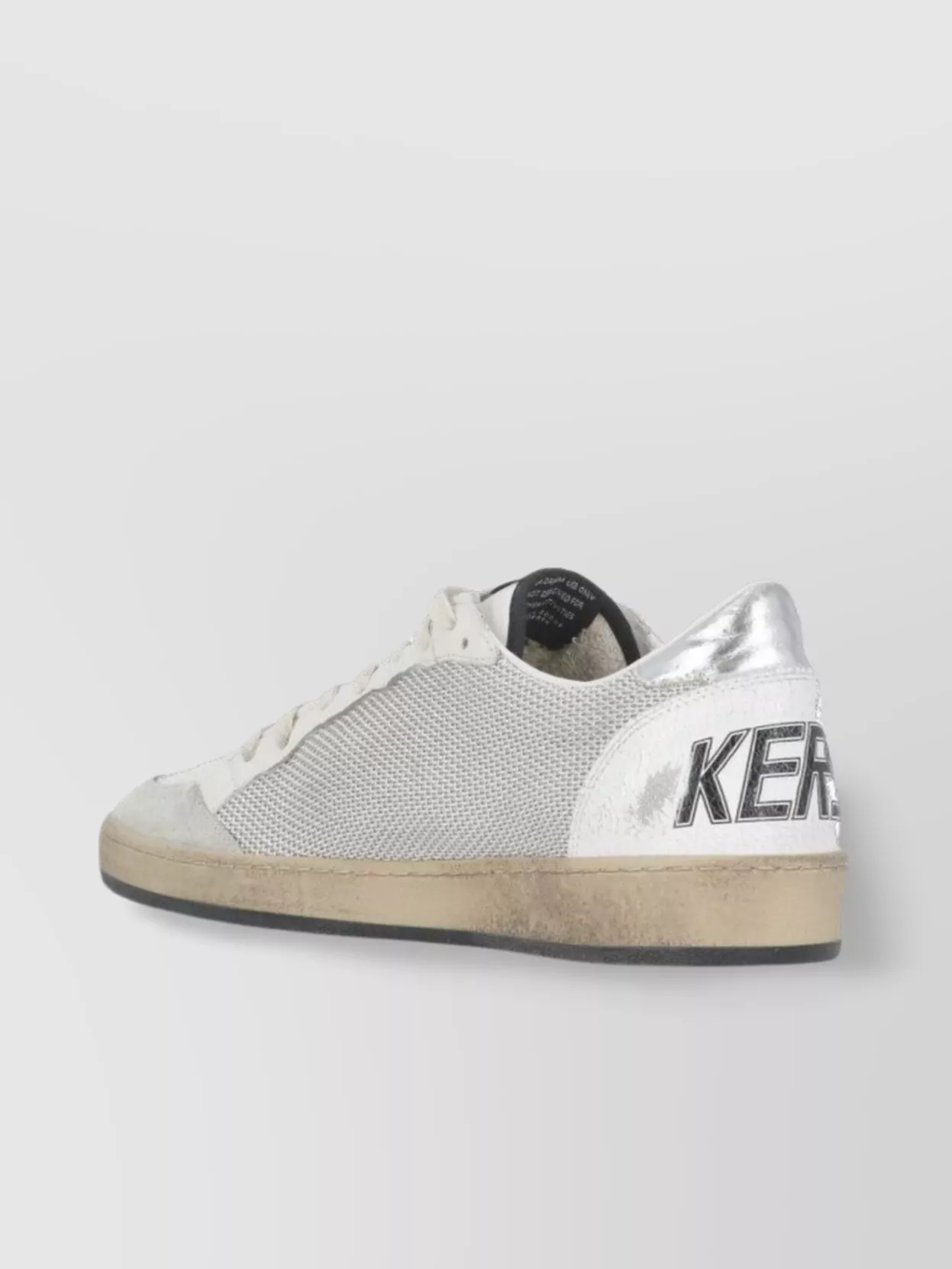Golden Goose Low Top Sneakers Contrasting Heel In Gray