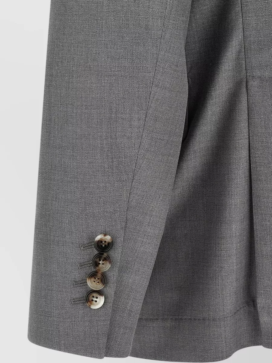 Brunello Cucinelli Silk Blend Single-Breasted Blazer