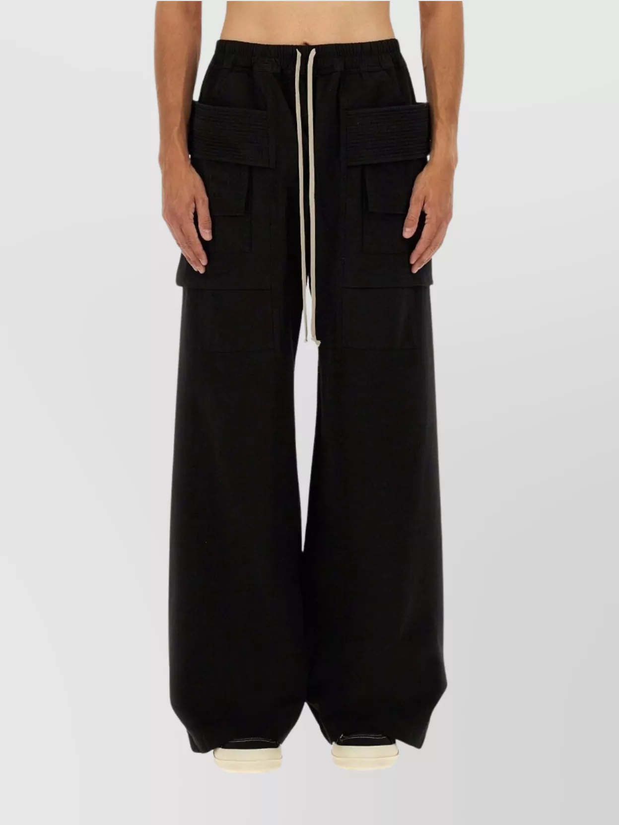 Rick Owens Drkshdw Wide Leg Cargo Pockets Trousers