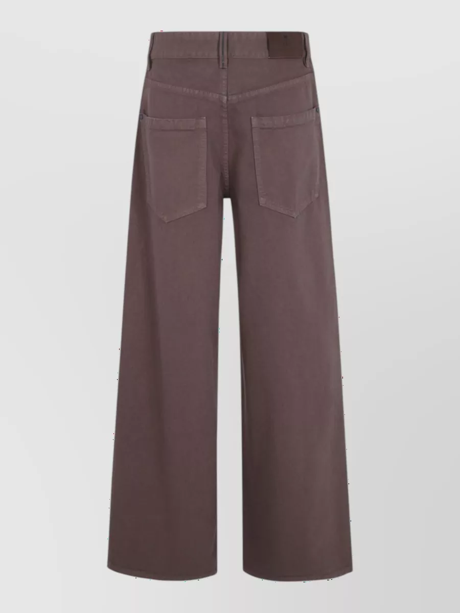 Brunello Cucinelli silk straight-leg jeans