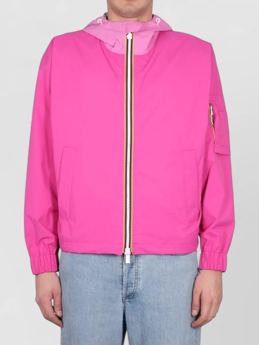 K-way Hooded bomber jacket