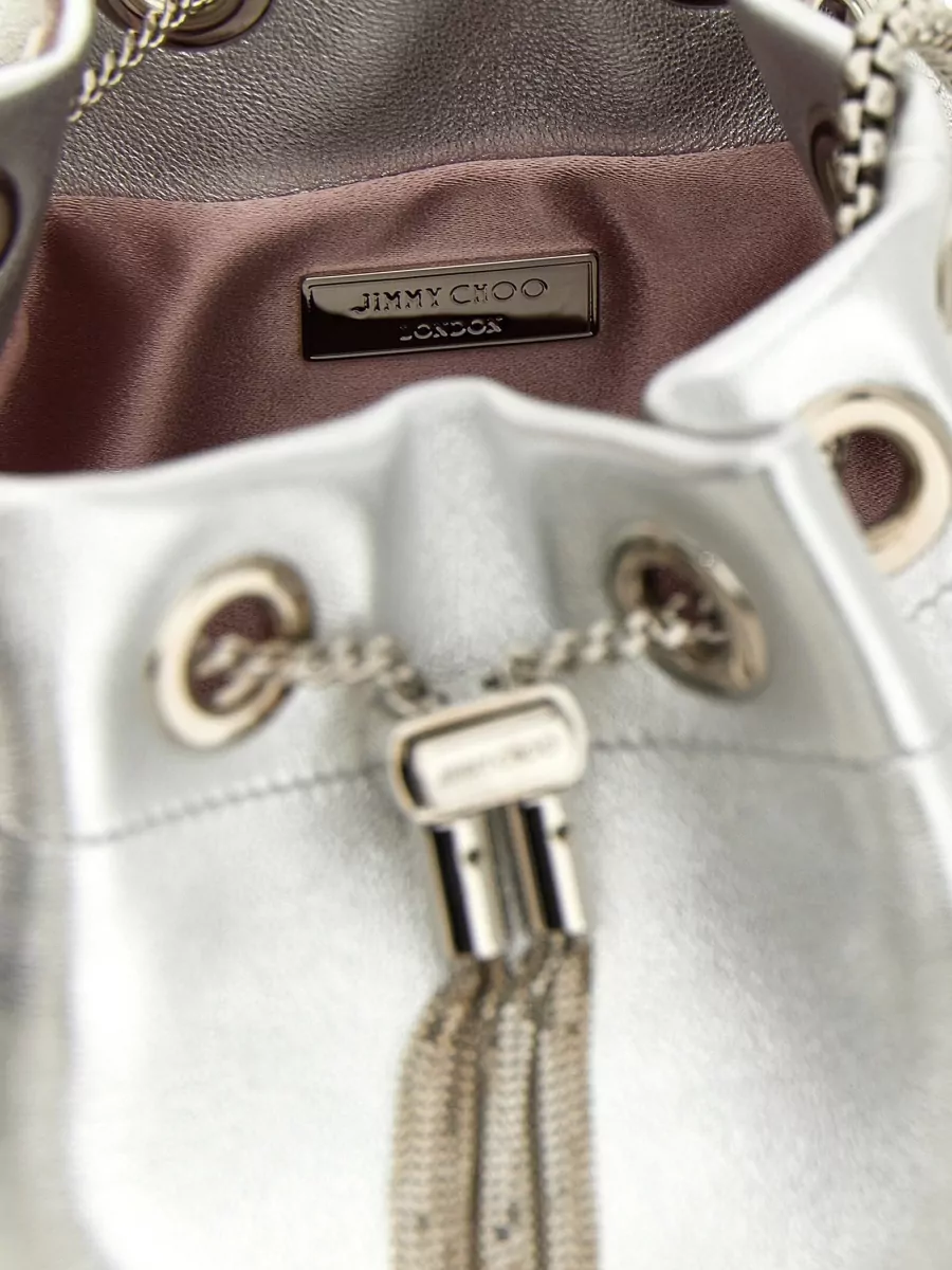 Jimmy Choo Bon Bon Leather Bucket Bag