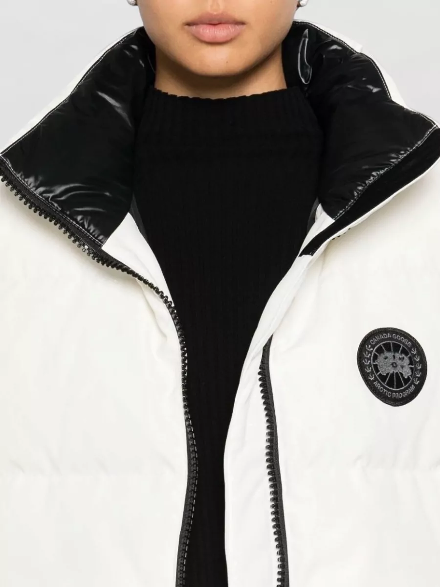Canada Goose Down Cropped Sleeveless Puffer Vest