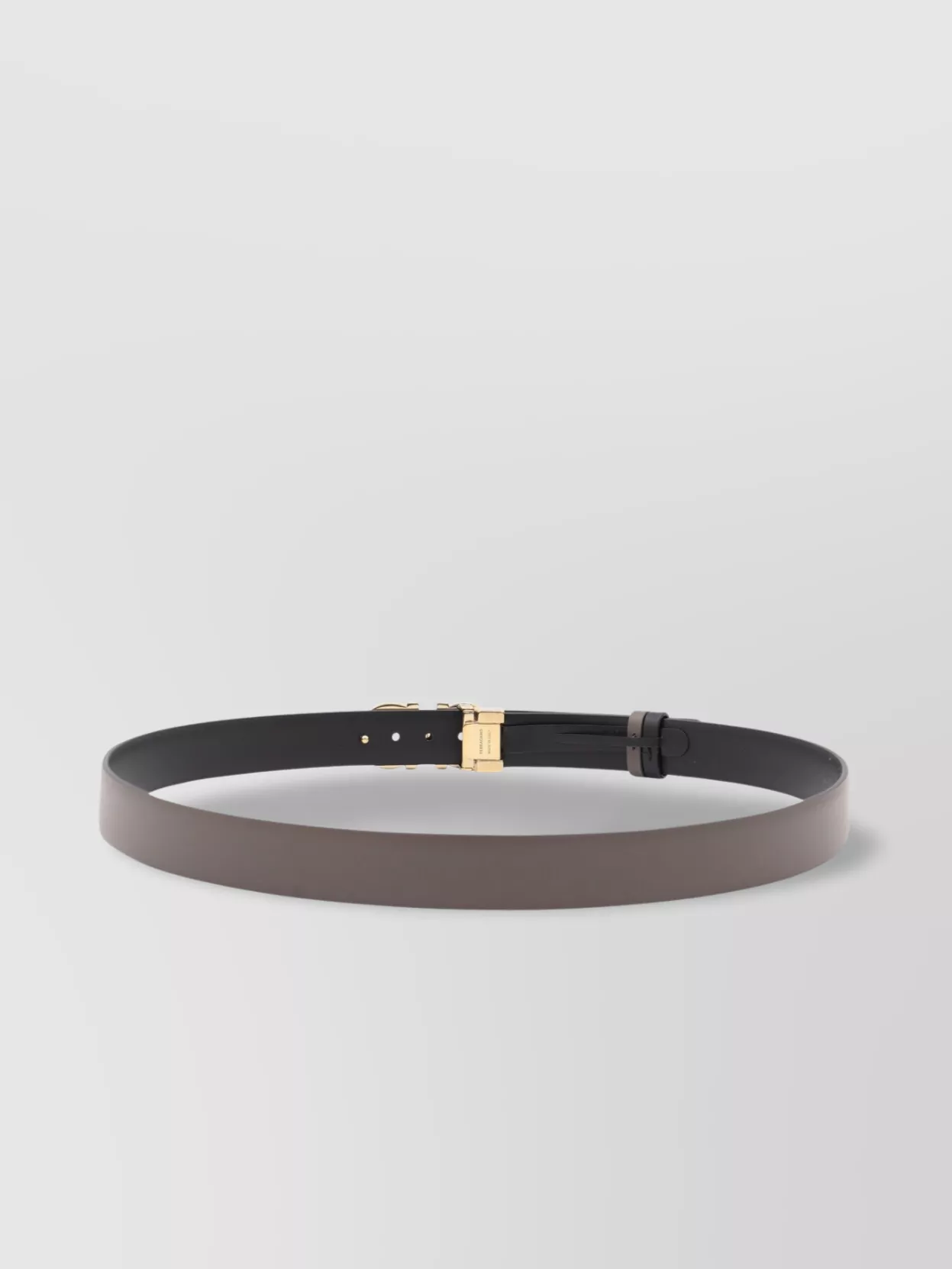 Ferragamo Adjustable Reversible Belt Gold-Tone Buckle