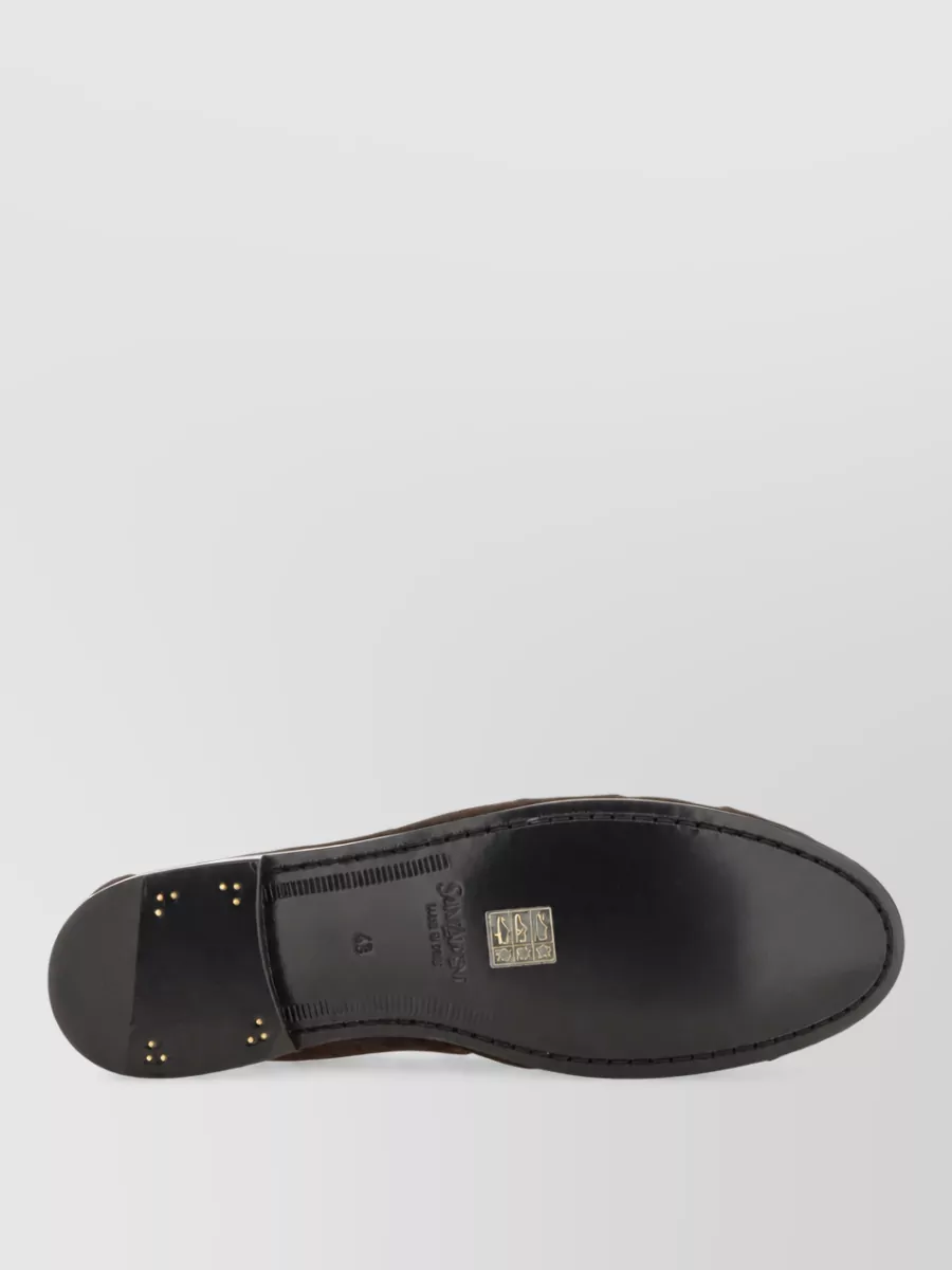 Saint Laurent Leather Monk Shoes