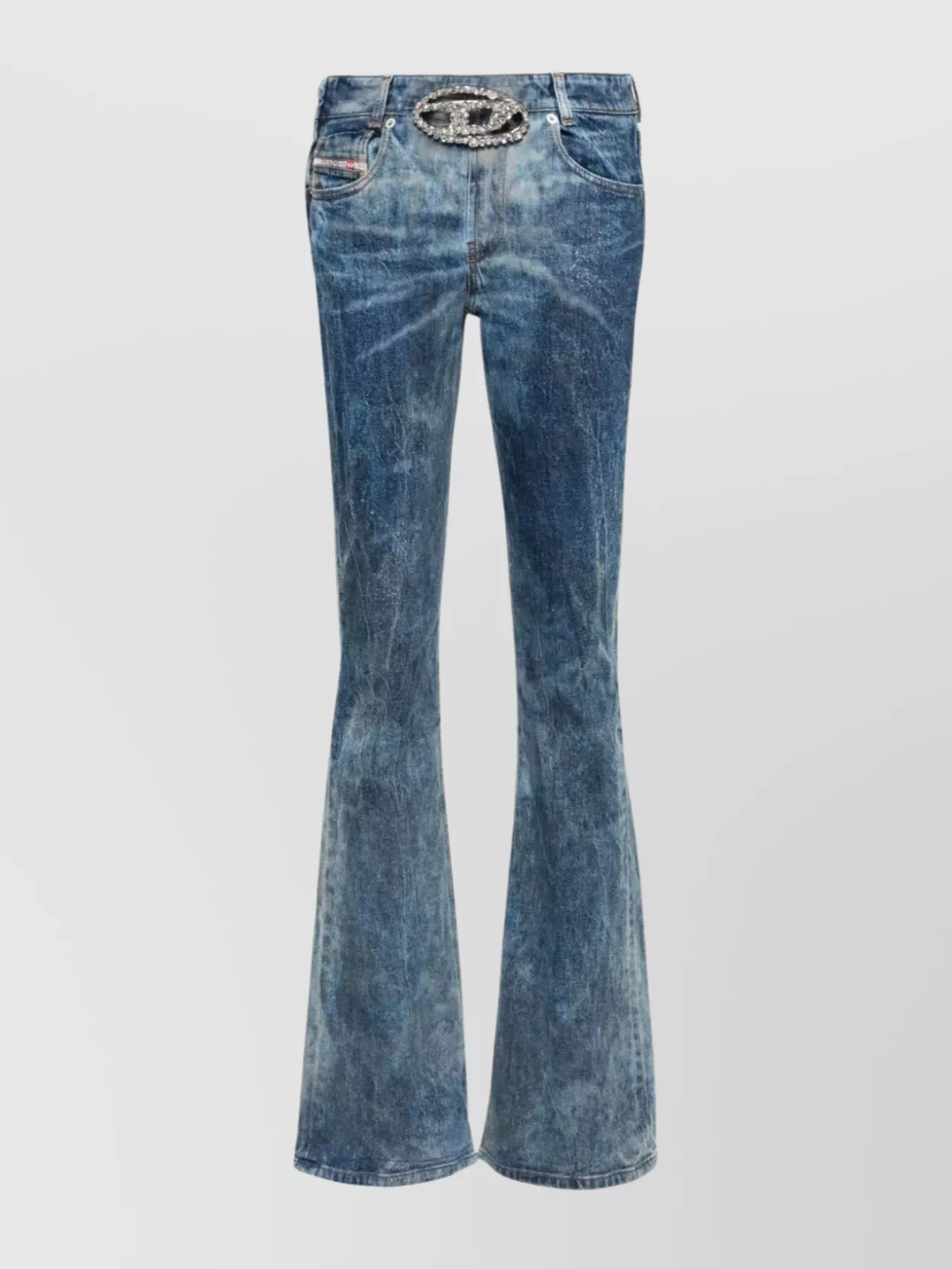 Shop Diesel Flared 1969 Jeans Faded Wash