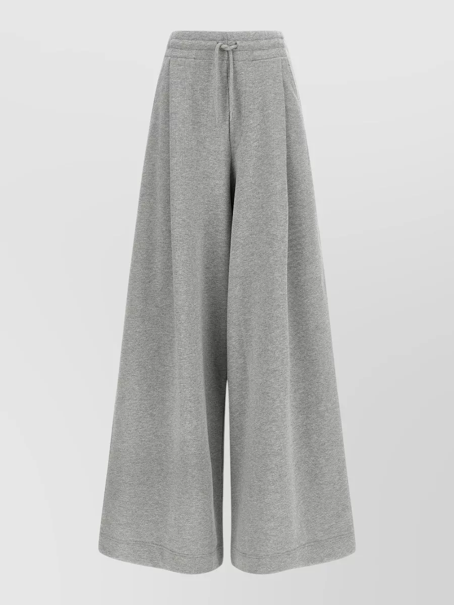 Dries Van Noten cotton melange mid-rise wide-leg lounge pants