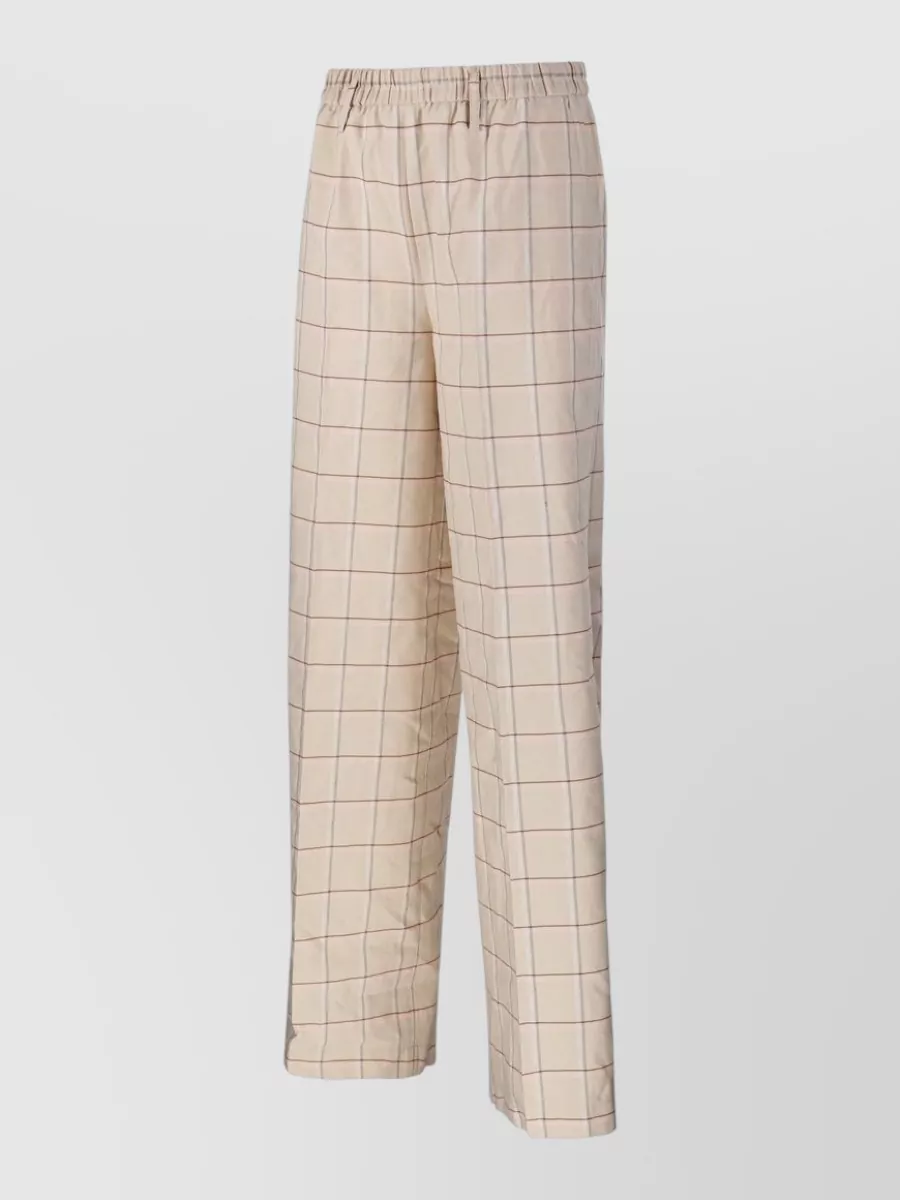 Forte Forte Checked Elasticated Loose Pyjama Trousers