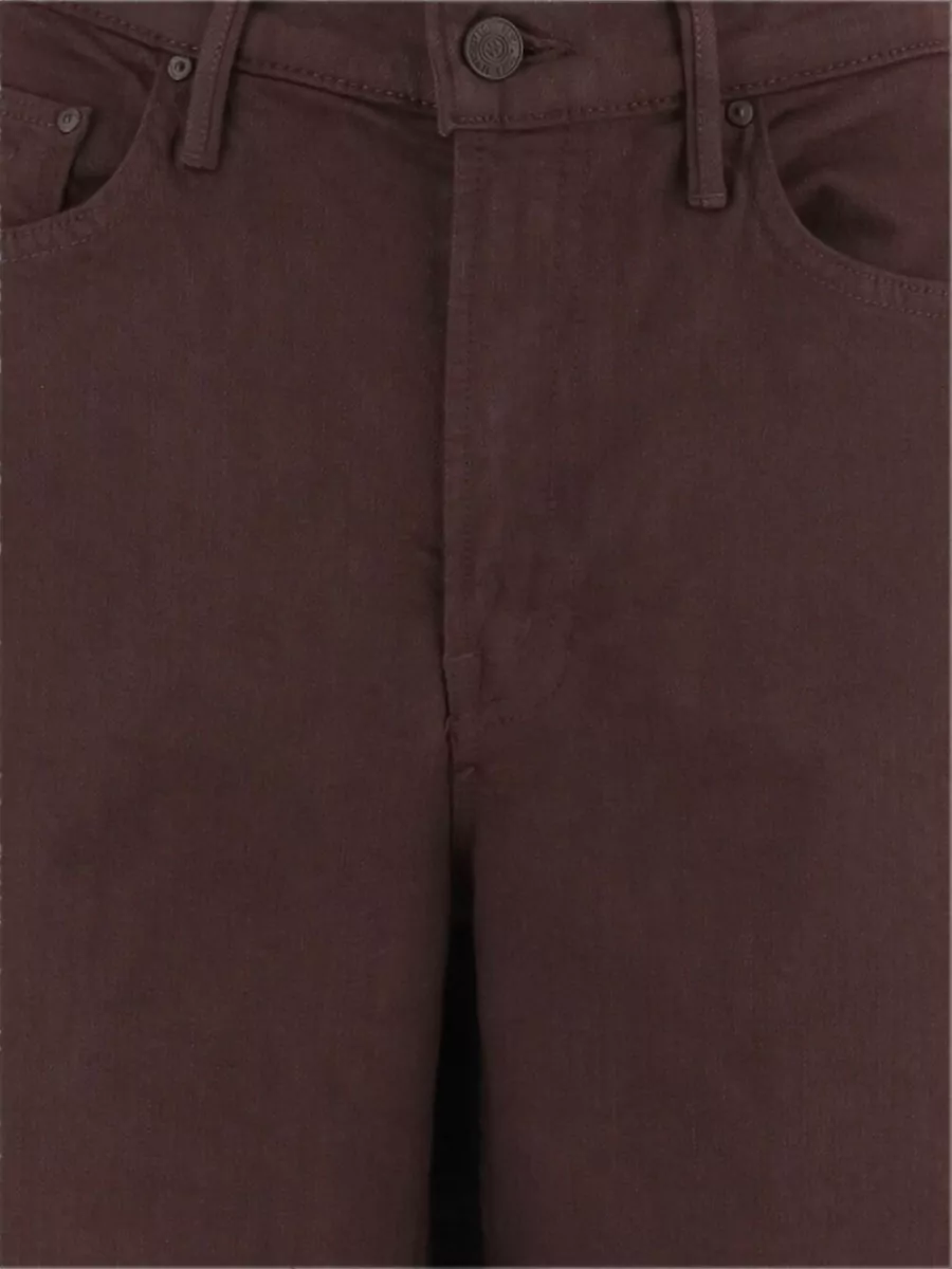 Mother High-Rise Wide-Leg Denim Jeans