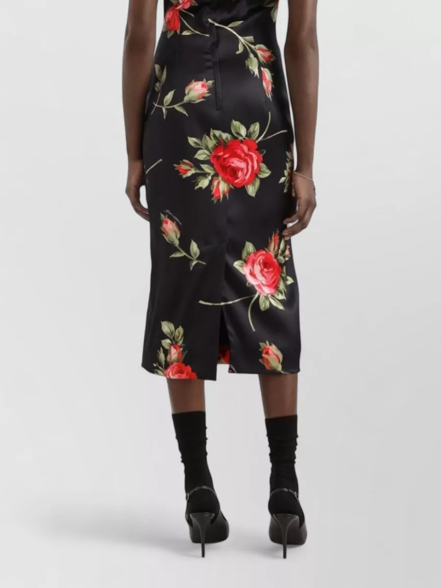 Dolce&Gabbana Floral-Print Sleeveless Midi Dress
