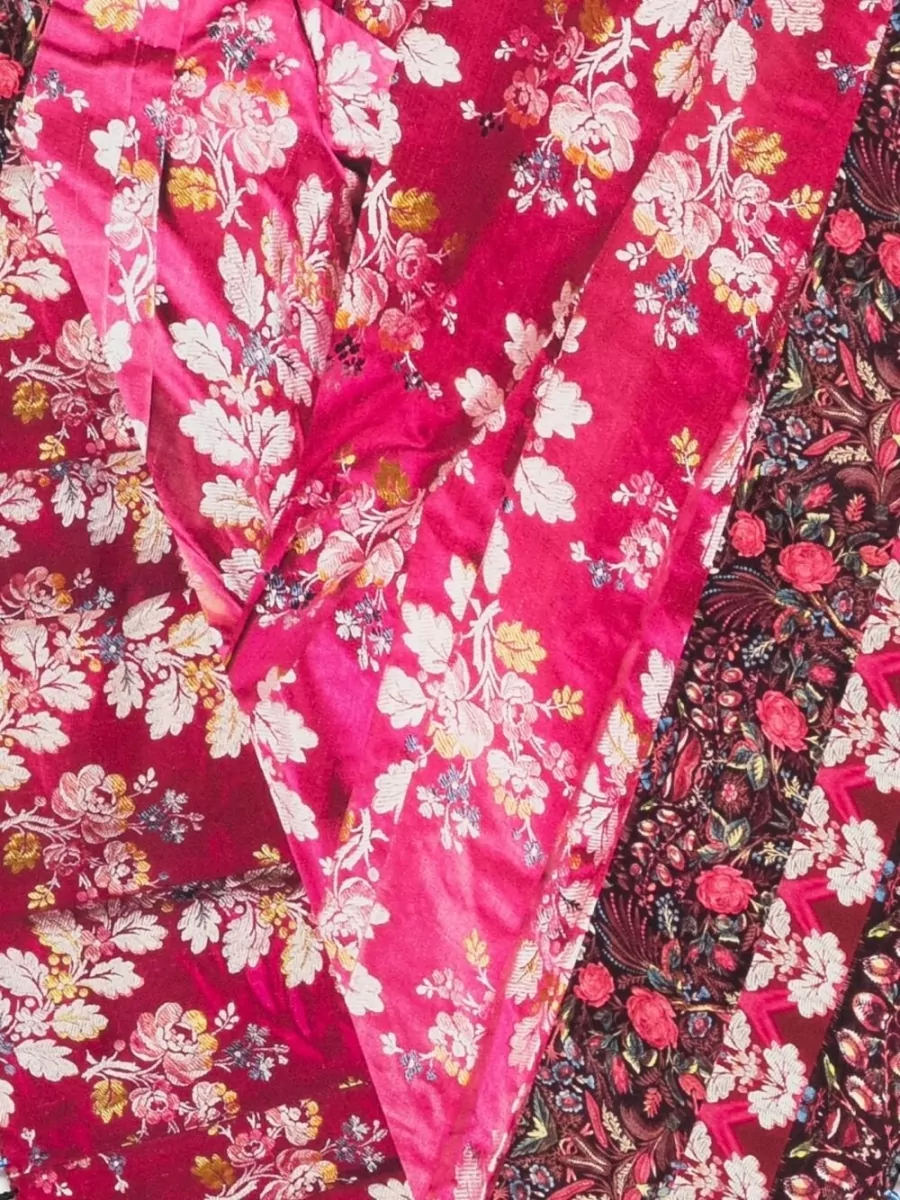 Pierre Louise Mascia Floral-Print Fringed Silk Scarf