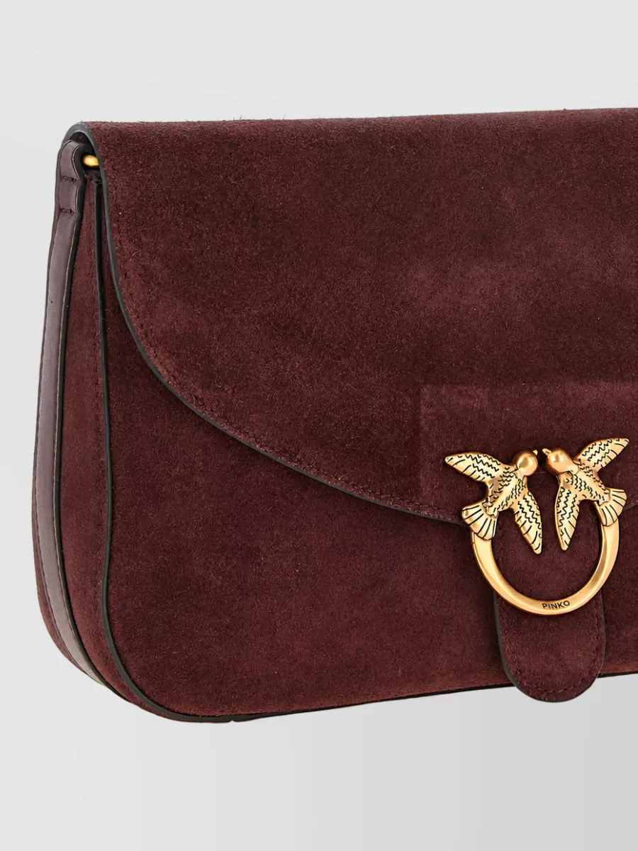 Pinko love bag medium leather clutch bag