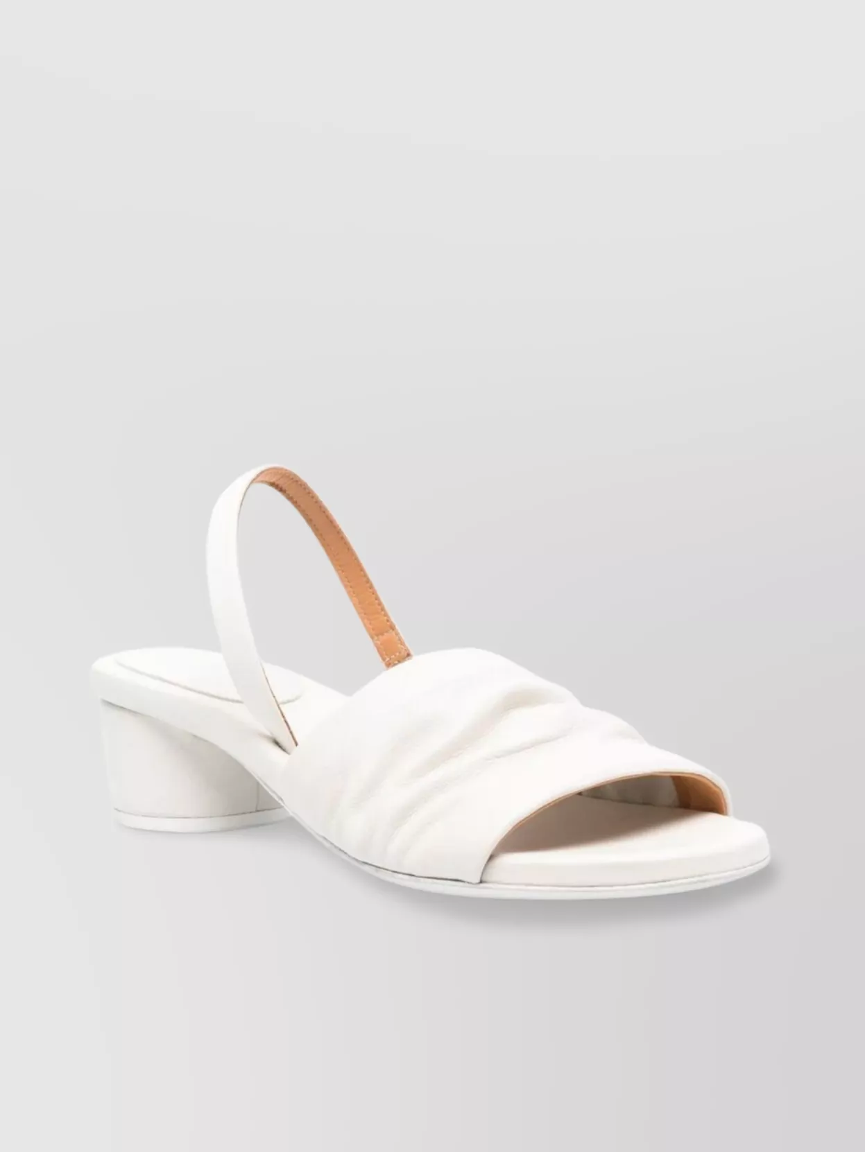 Marsèll Ruched Open Toe Sandal With Round Heel