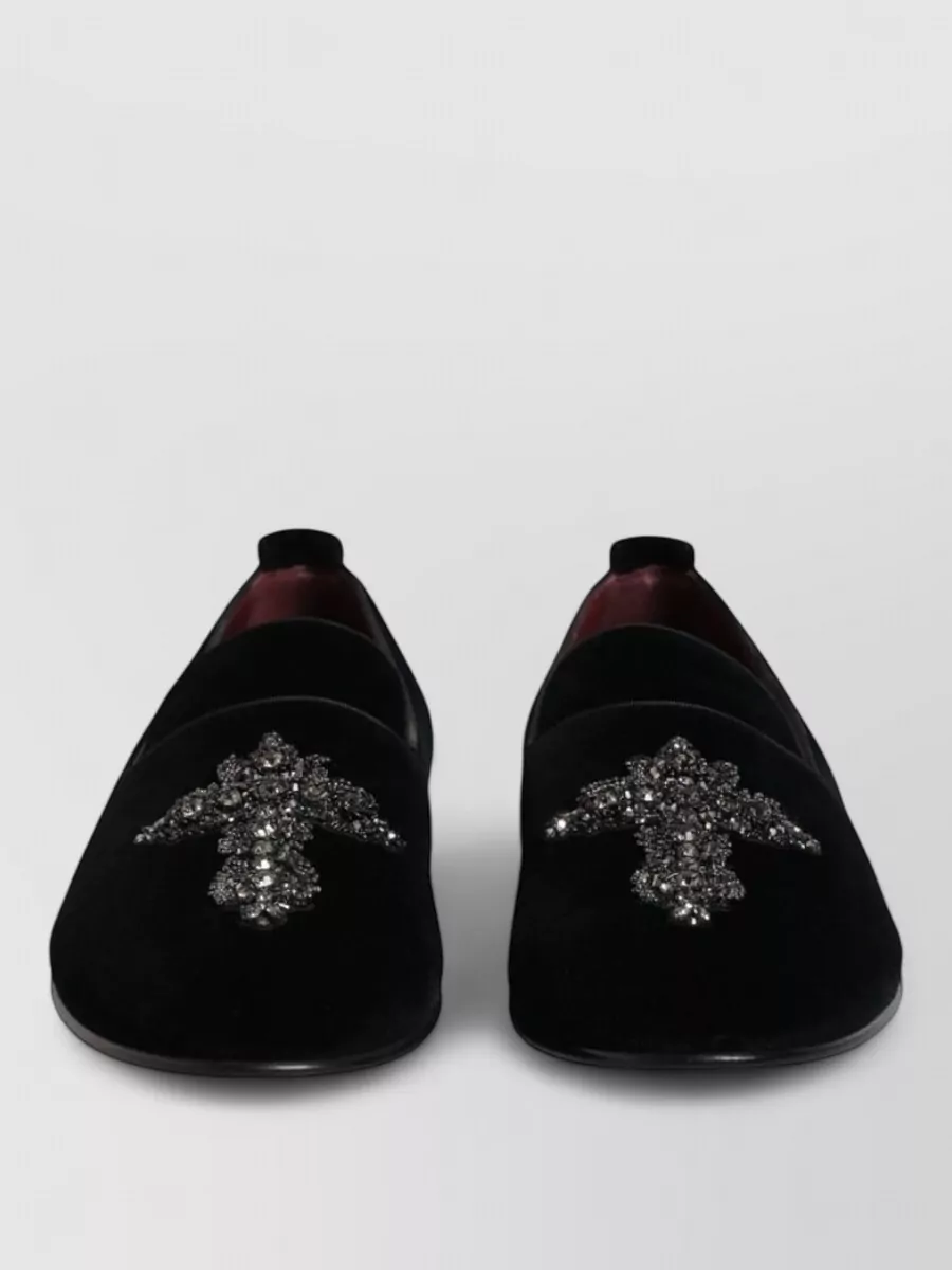 Dolce&Gabbana embellished velvet loafers