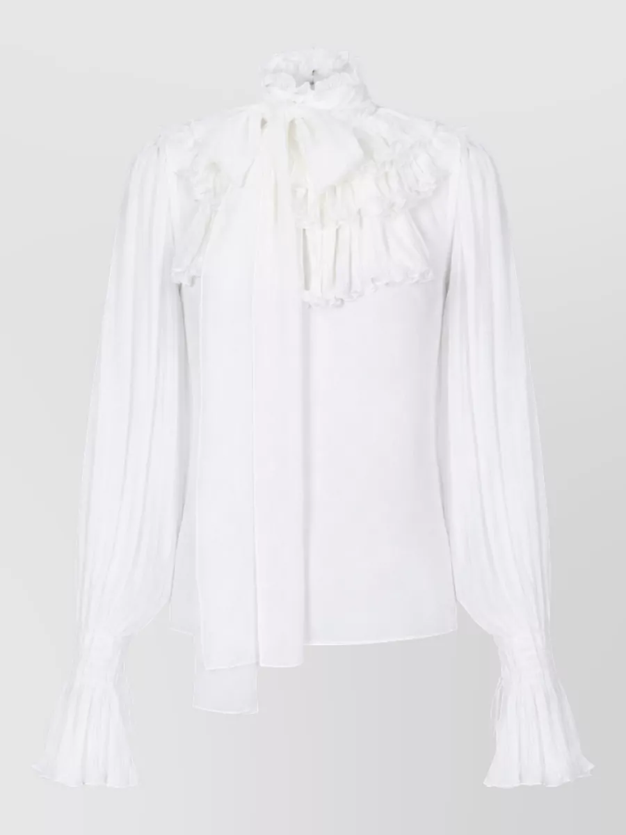 Elisabetta Franchi Ruffled georgette blouse