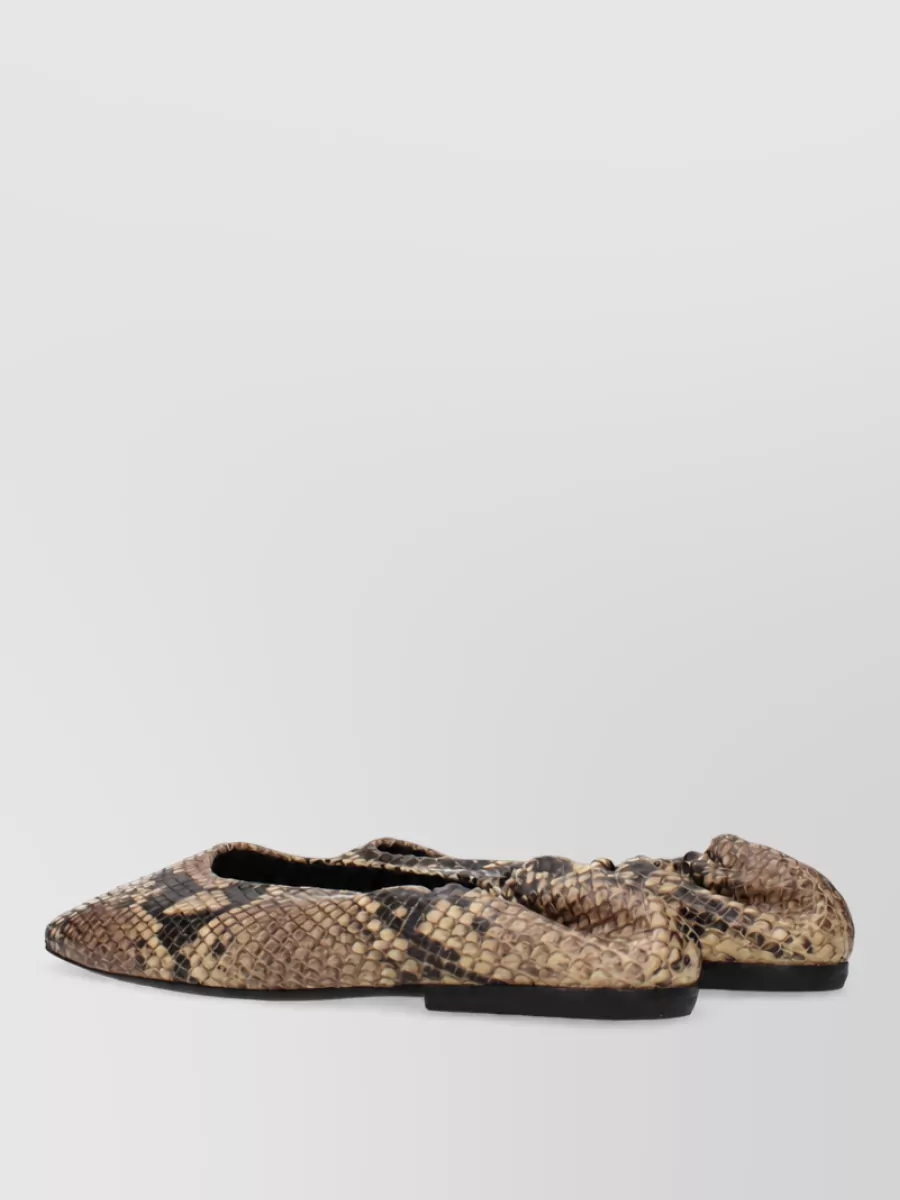 Dries Van Noten Leather Ballerina Shoes