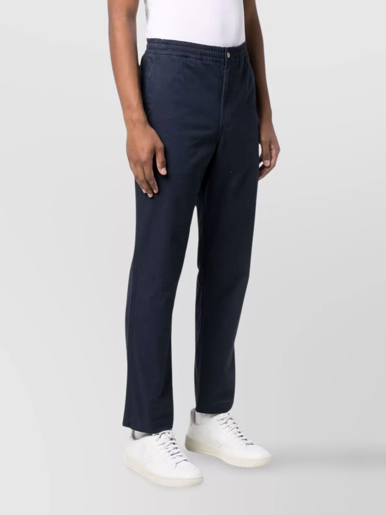 Polo Ralph Lauren Trousers Featuring Elastic Waistband And Button Detail