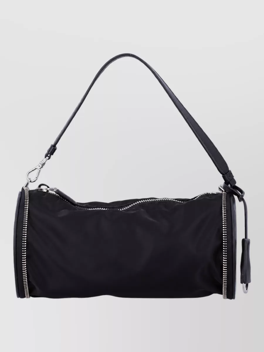 Prada Recycled Nylon Cylindrical Mini Bag