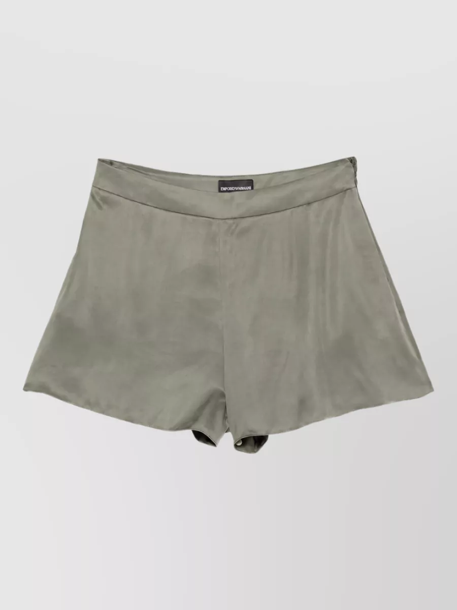 Emporio Armani High-Rise Straight Mini Shorts