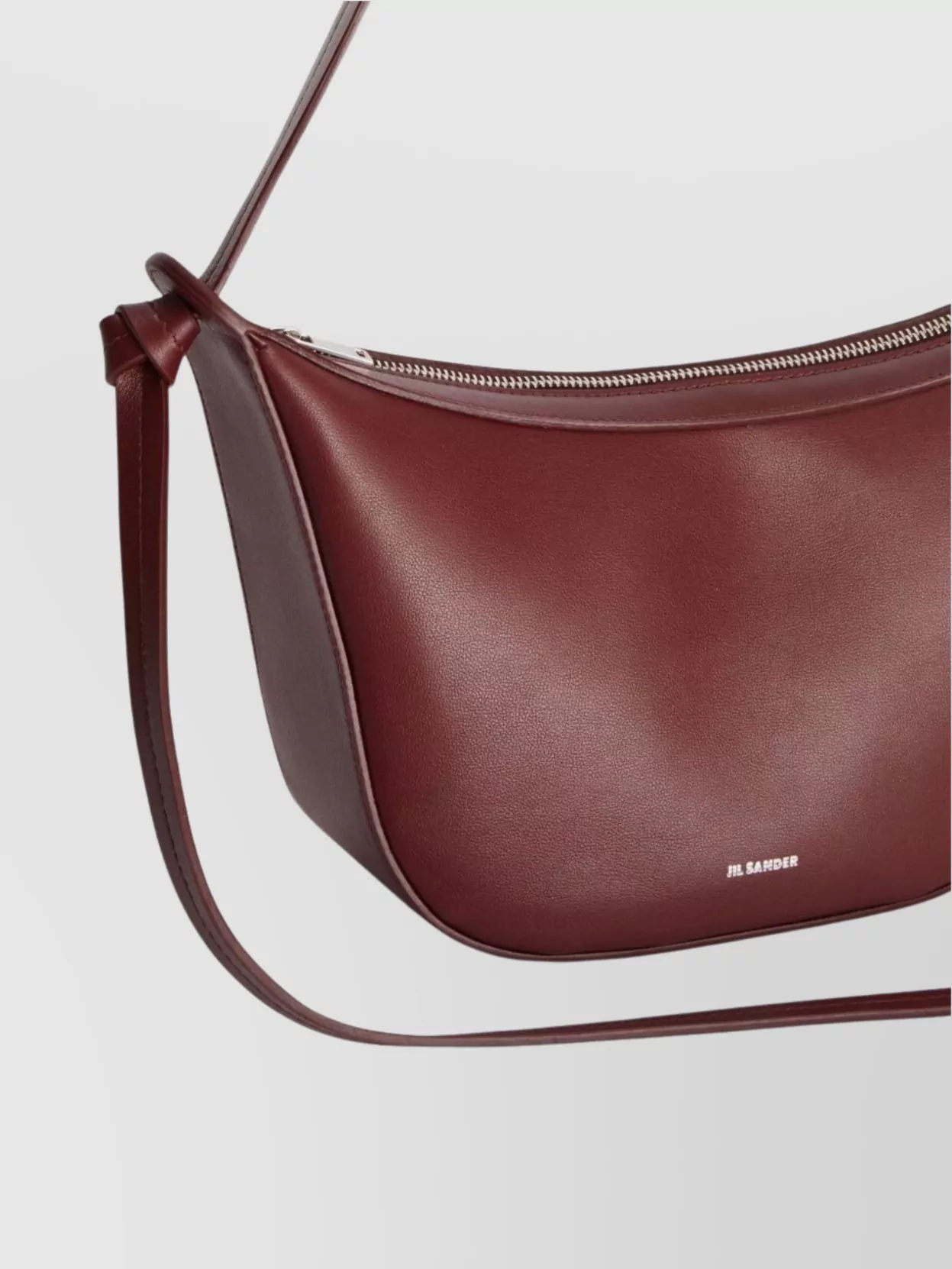 Jil Sander Leather Crossbody Bag With Adjustable Shoulder Strap
