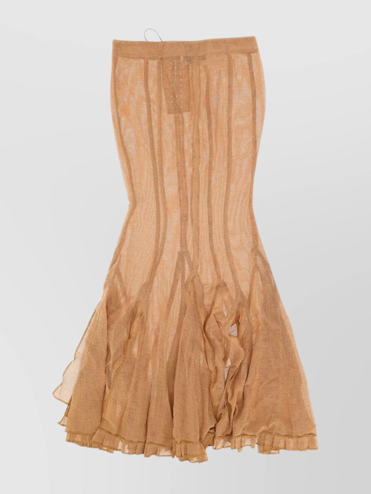 Shop Ludovic De Saint Sernin Mesh Skirt Lace-up Detail