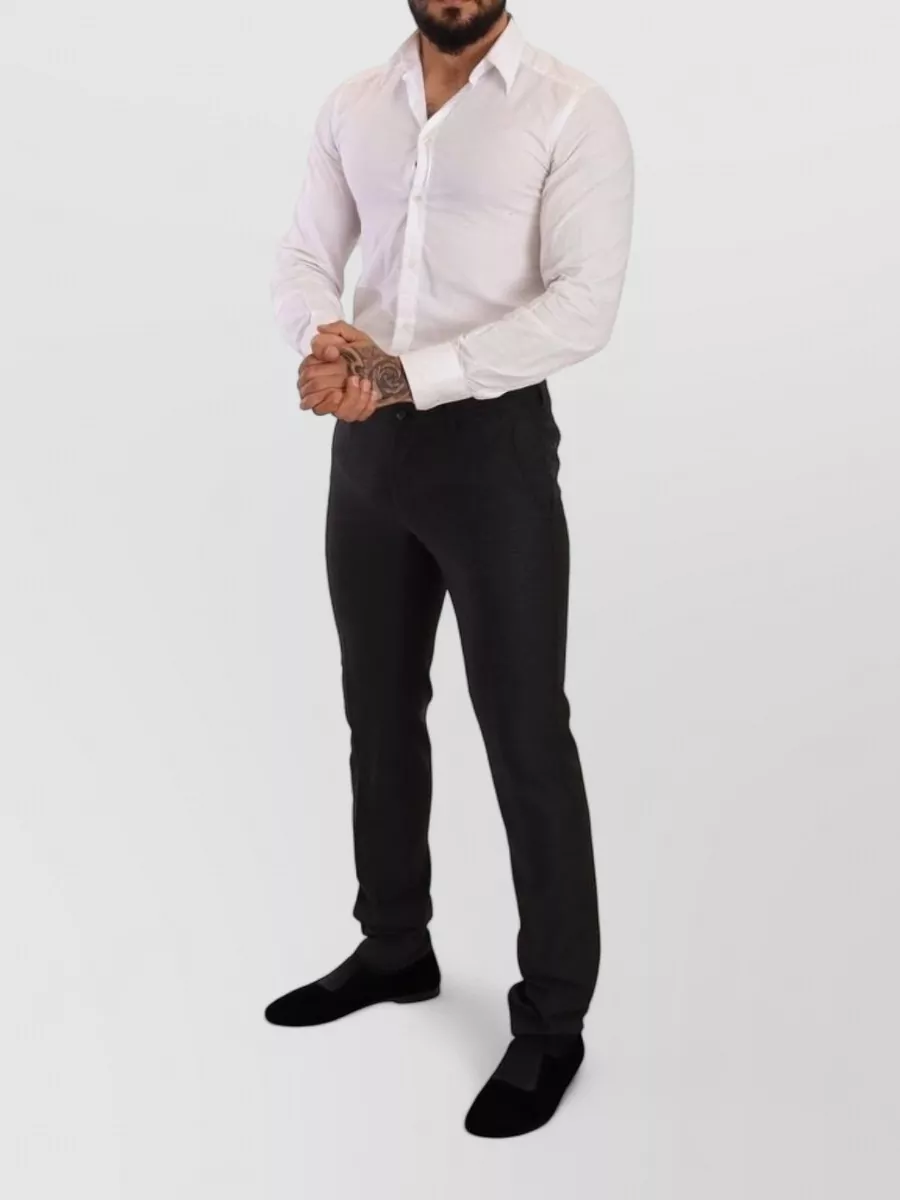 Dolce&Gabbana Wool Slim-Fit Tailored Trousers