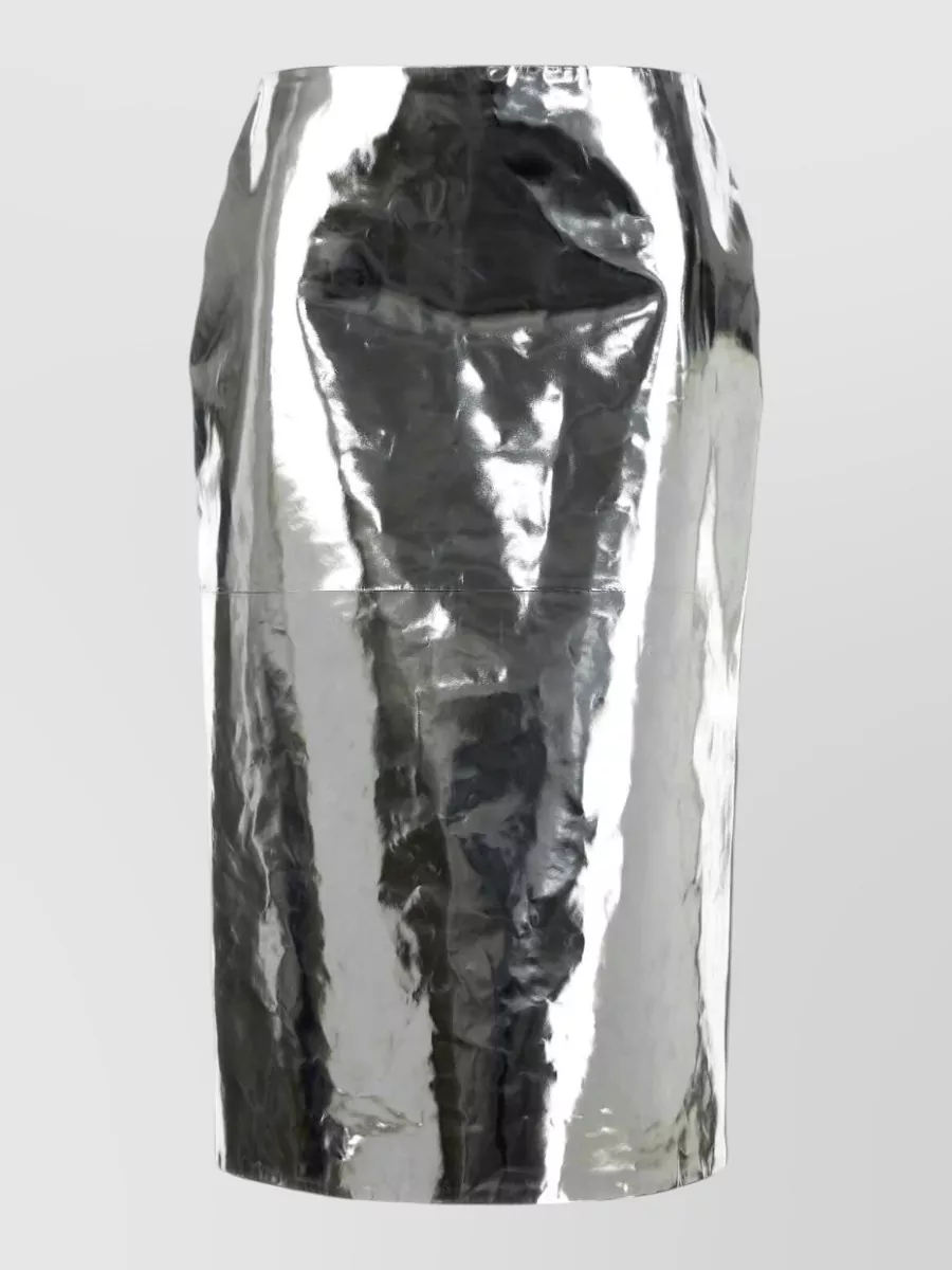 Jil Sander Lamb leather pencil skirt