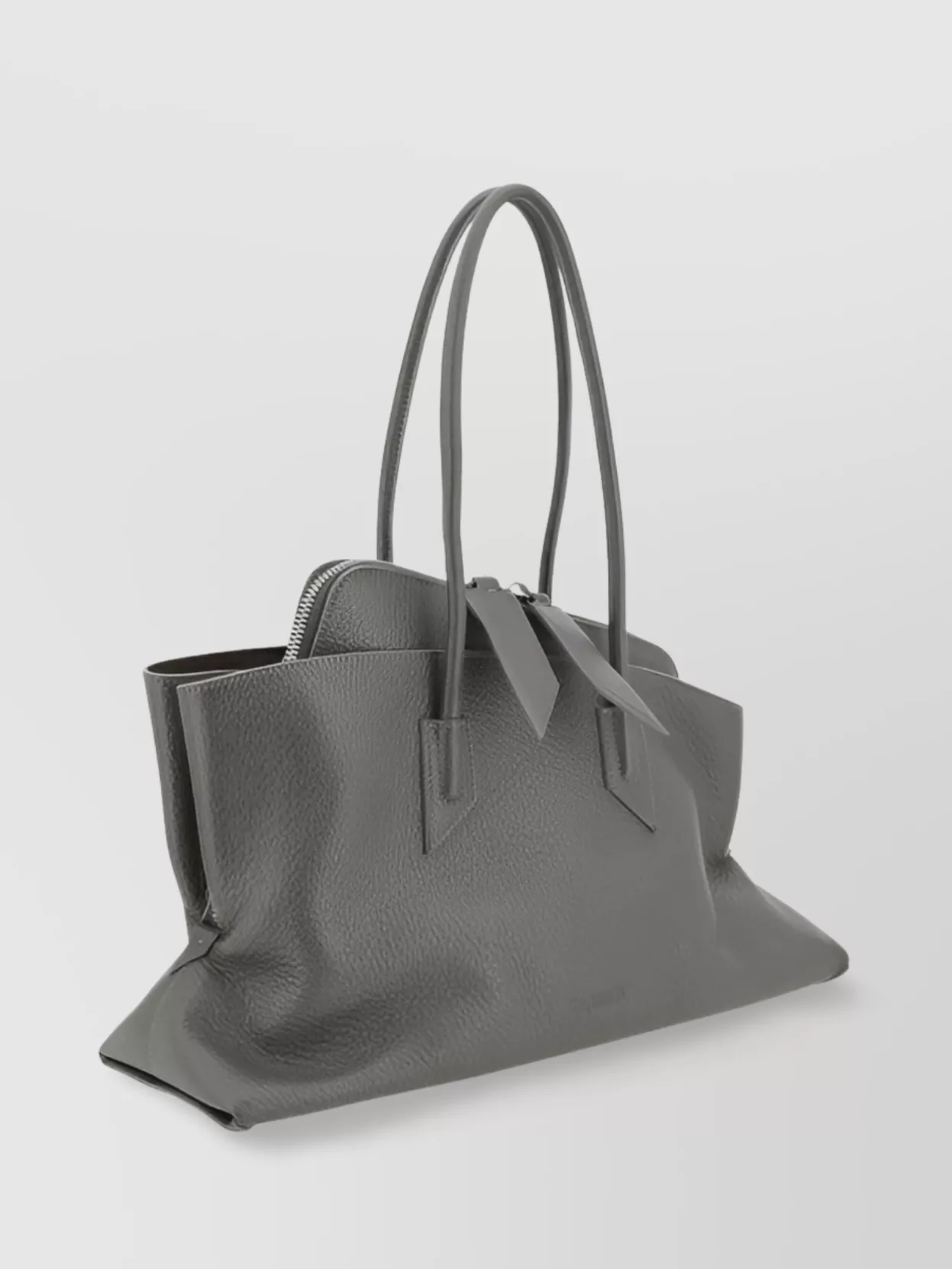 The Attico Geometric Leather Shoulder Bag