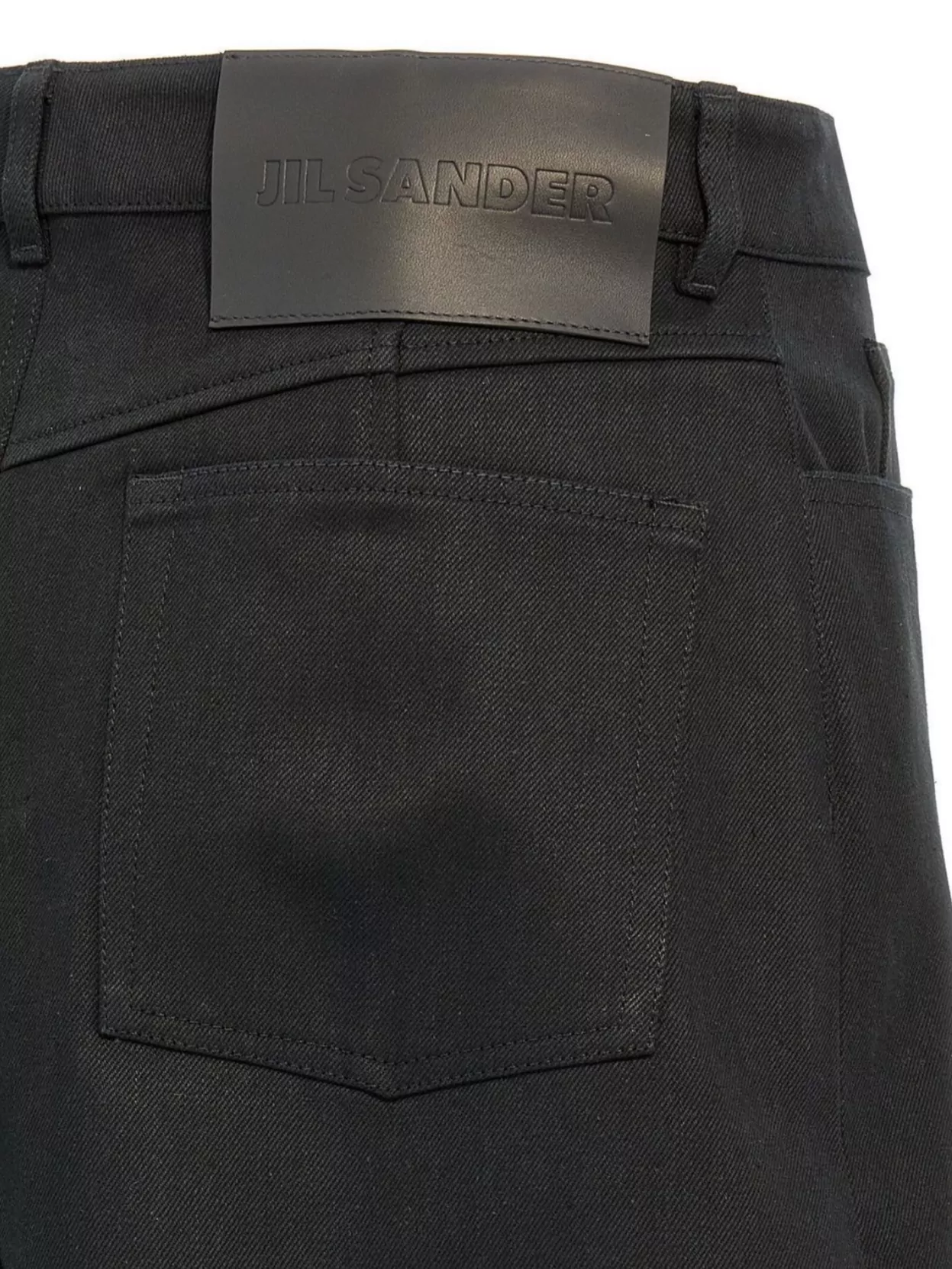 Jil Sander High Waist Slit Hem Pocket Loops Detailing