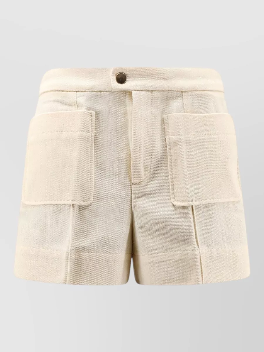 Soeur cotton knee-length shorts