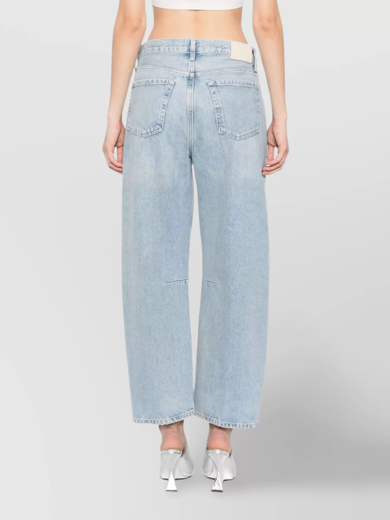Citizens Of Humanity Relaxed Wide Leg Jeans With Contrast Stitching