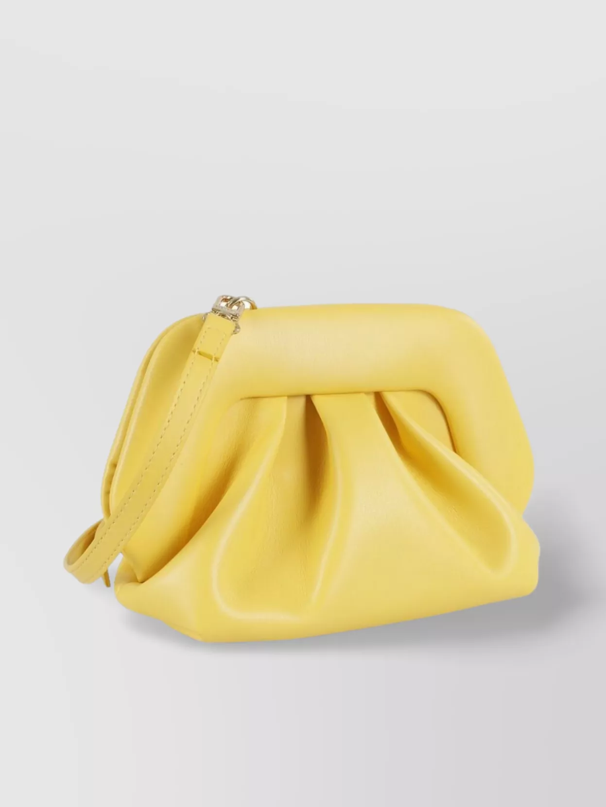 Themoirè Pleated Gathered Clutch Wrist Strap