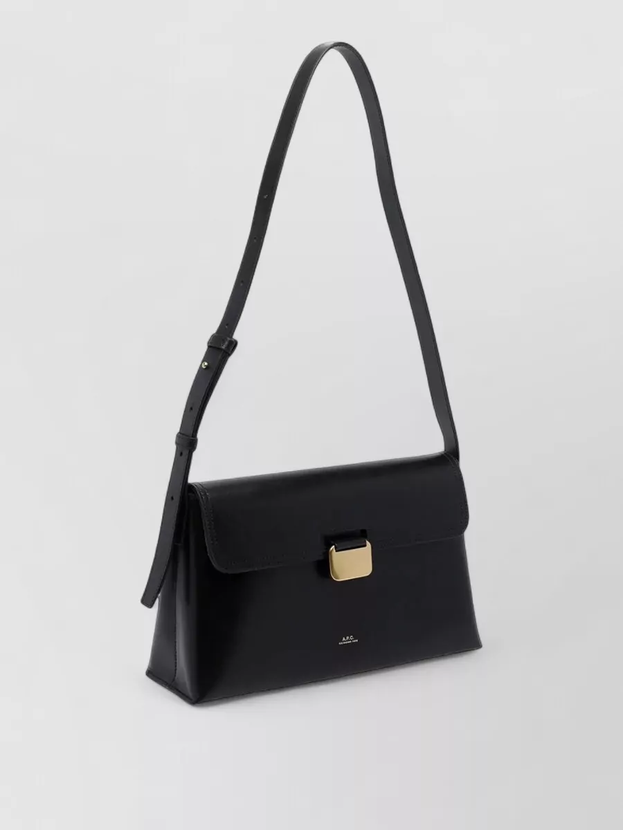A.P.C. sac leather clutch bag