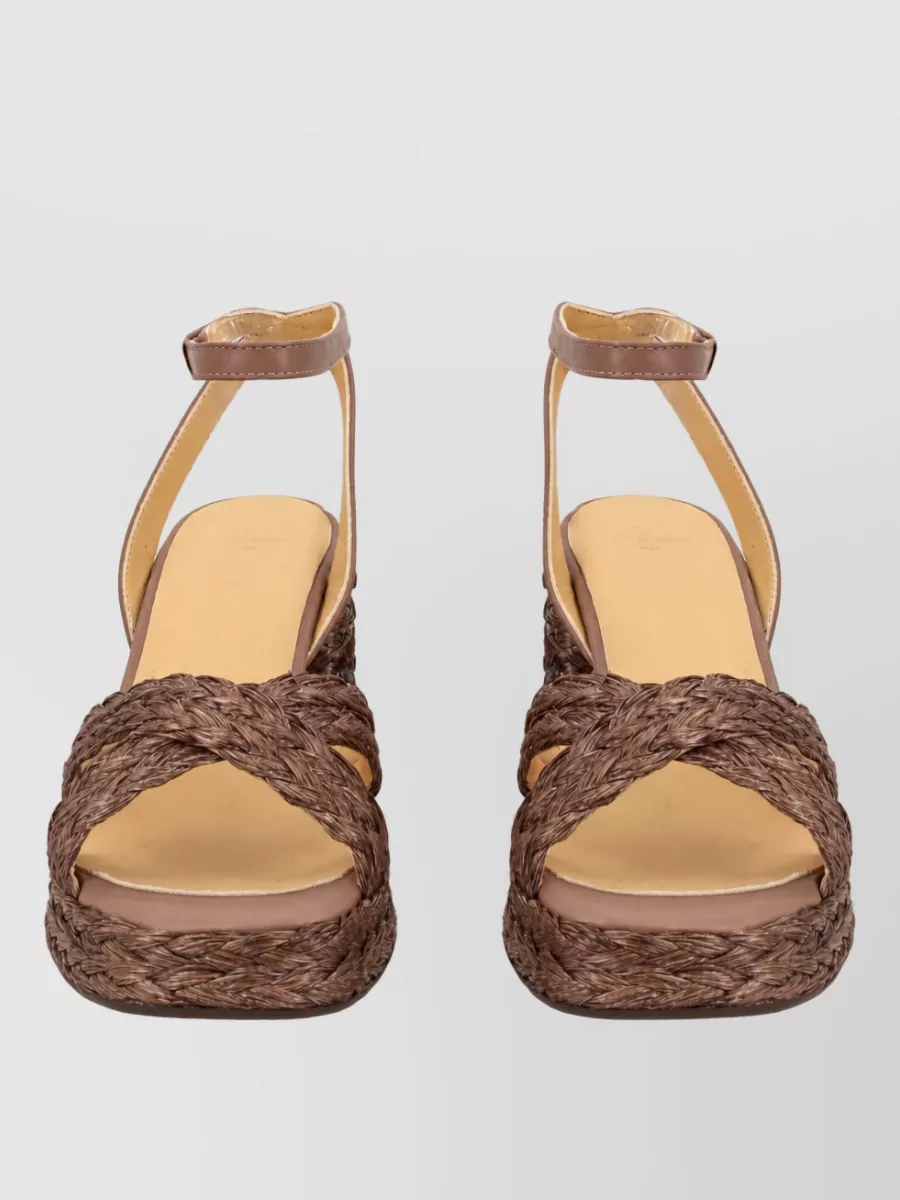 Castaner Raffia Platform Sandals