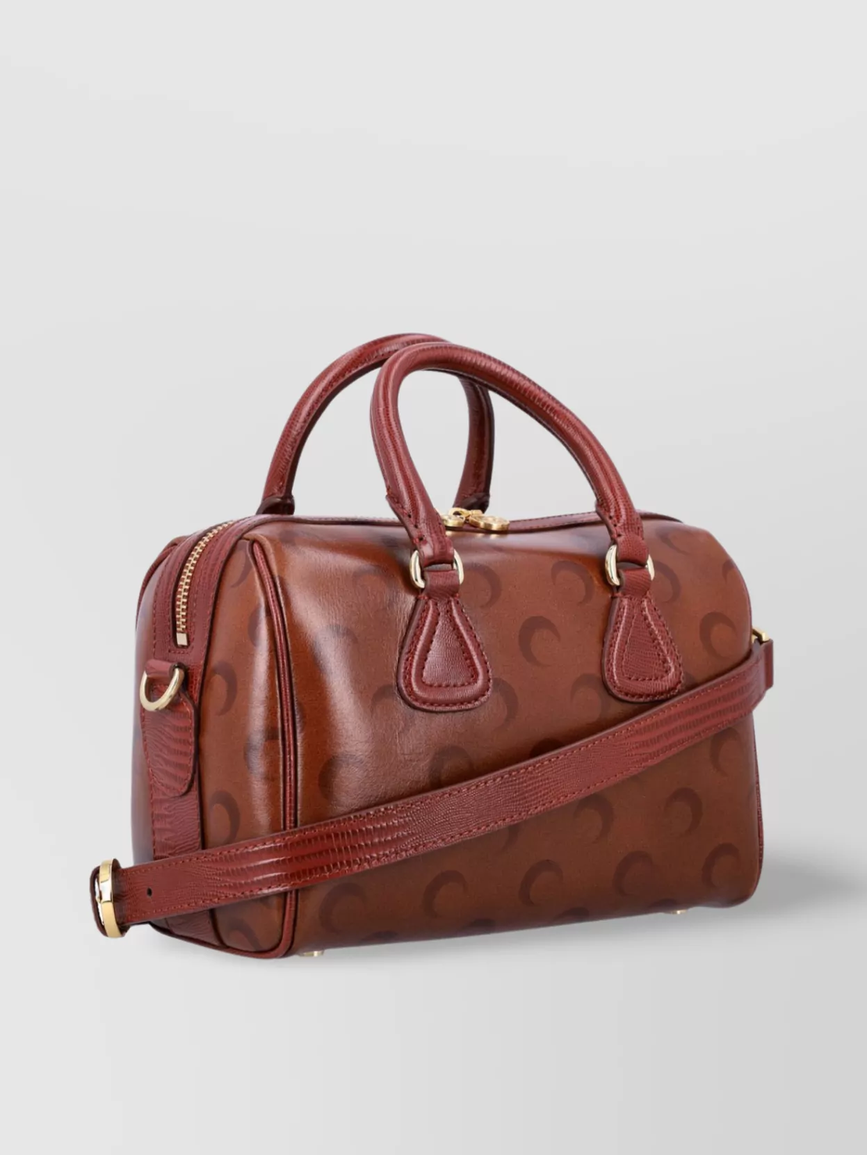 Marine Serre Moon Print Leather Mini Bag